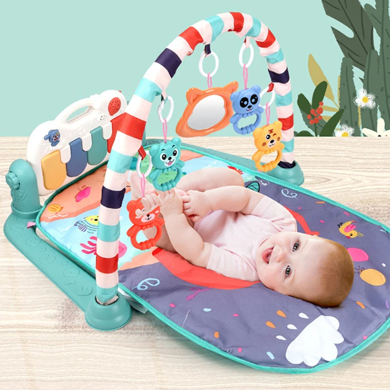 Baby Elephant Play Mat Educational Puzzle Carpet With Piano Keyboard Lullaby Music Kids Gifts Gym Crawling Activity Rug Toys