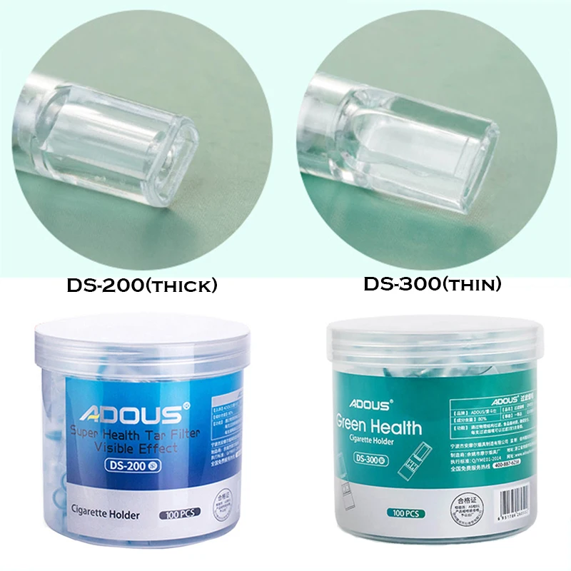 Portacigarrillos Desechable con Filtro, 100 uds./20 uds., Saludable, para Reducir el Alquitrán, para Fumar, para Tabaco, Pipa, Portafiltros