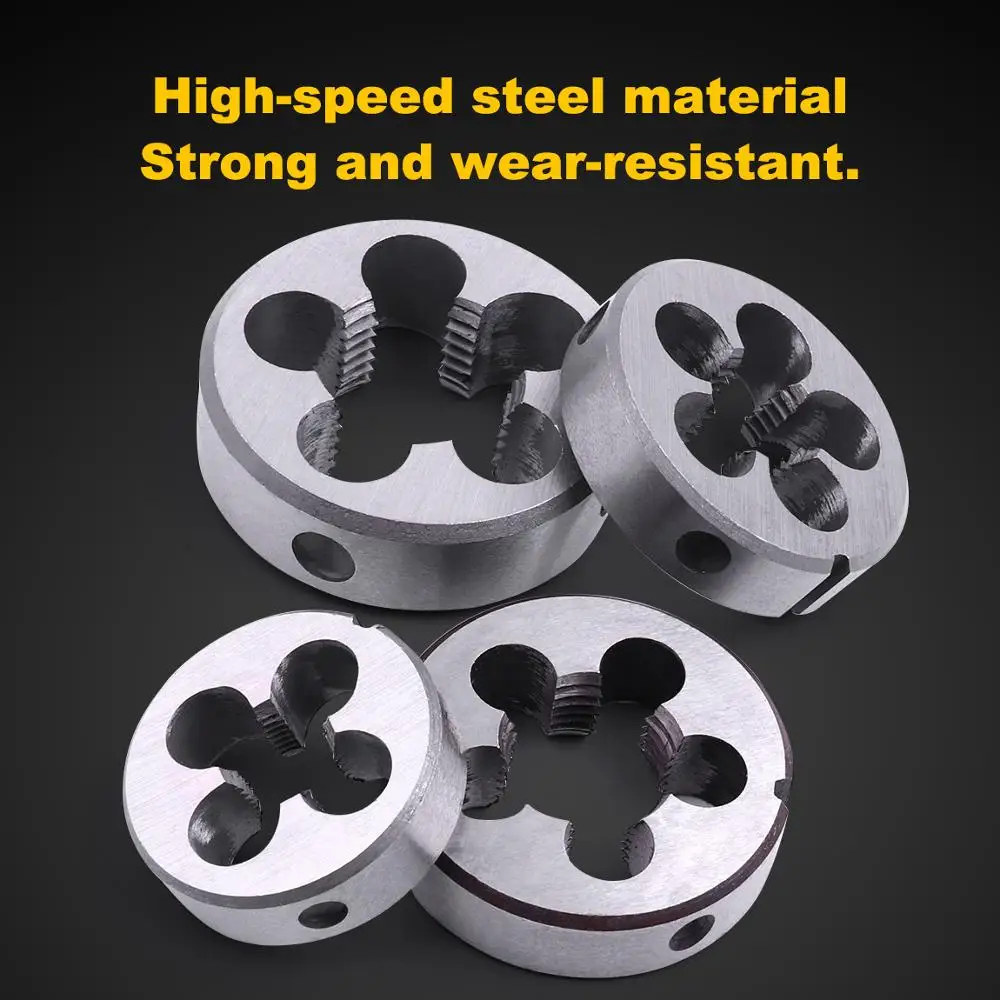 1PC G1/2 G1/4 G1/8 G3/8 Alloy Steel Round Threading Die Standard Pipe Right Thread Die For Water Pipe Thread for Metal Mold