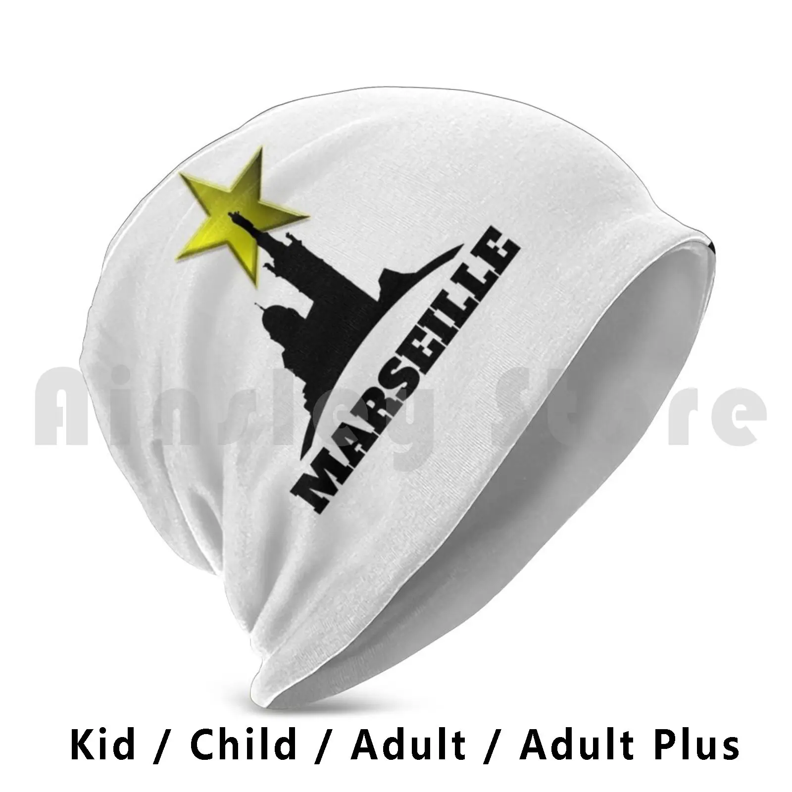 Serie Marseille Bonne Mere Etoile Beanies Pullover Cap Comfortable Marseille Marseillais Om O M Star Good Mother