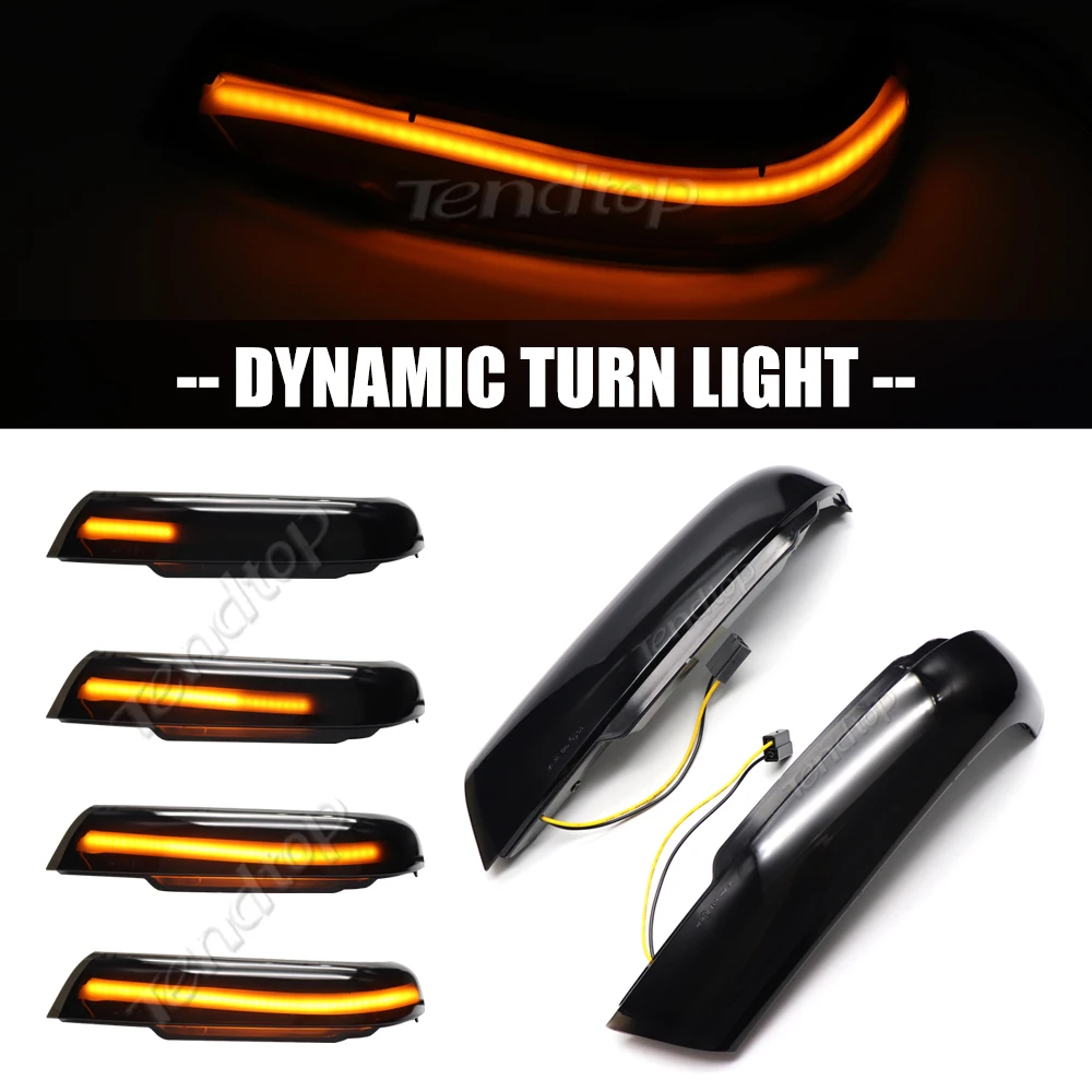 12V Scroll Dynamic Turn Siganl Mirror Light LED Side Repeater Lamp For VW Volkswagen Touareg I MK1 7L 2002 2003 2004 2005 2006