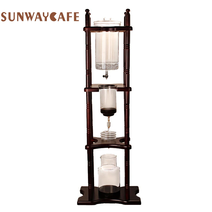 Hot Sell 25cups ice drip Japanese Style syphon coffee maker Cold Brew/Drip Coffee Maker 3000ml Heat Resistant Glass For Barista