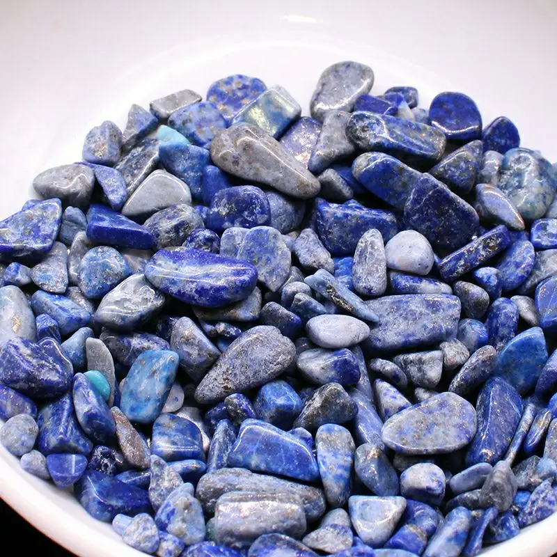 100g  Natural Optimized Lapis Lazuli Gravel Crystals And Mineral Stones Healing Home Decoration Fish Tank Decor