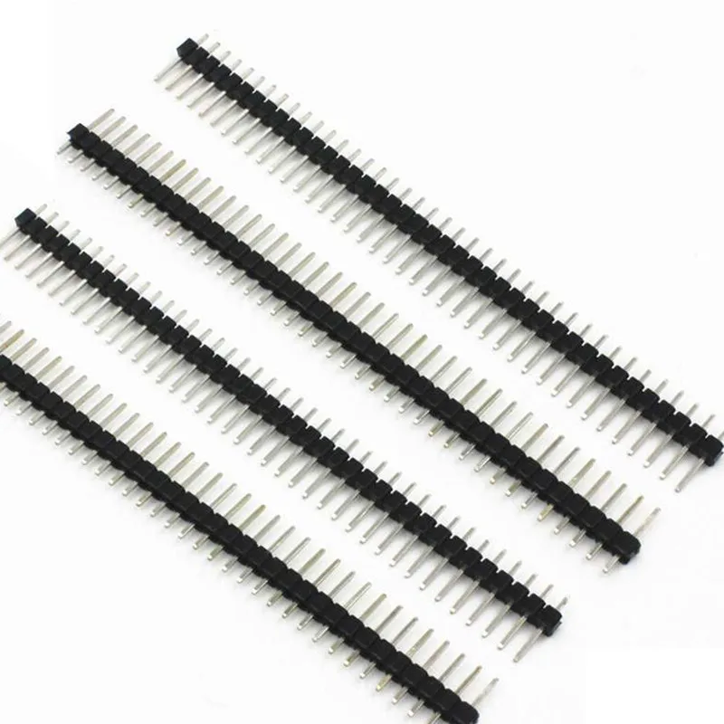 100PCS 40Pin 2.54mm Copper Single Row Straight Male Pin Header Strip PBC Ardunio High quality