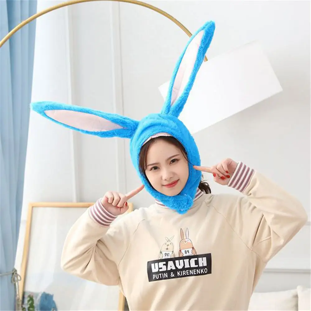 Women Girls Head Warmer  Bunny Ears Hat Rabbit Hat Photography Props Holiday Party Favors Hat