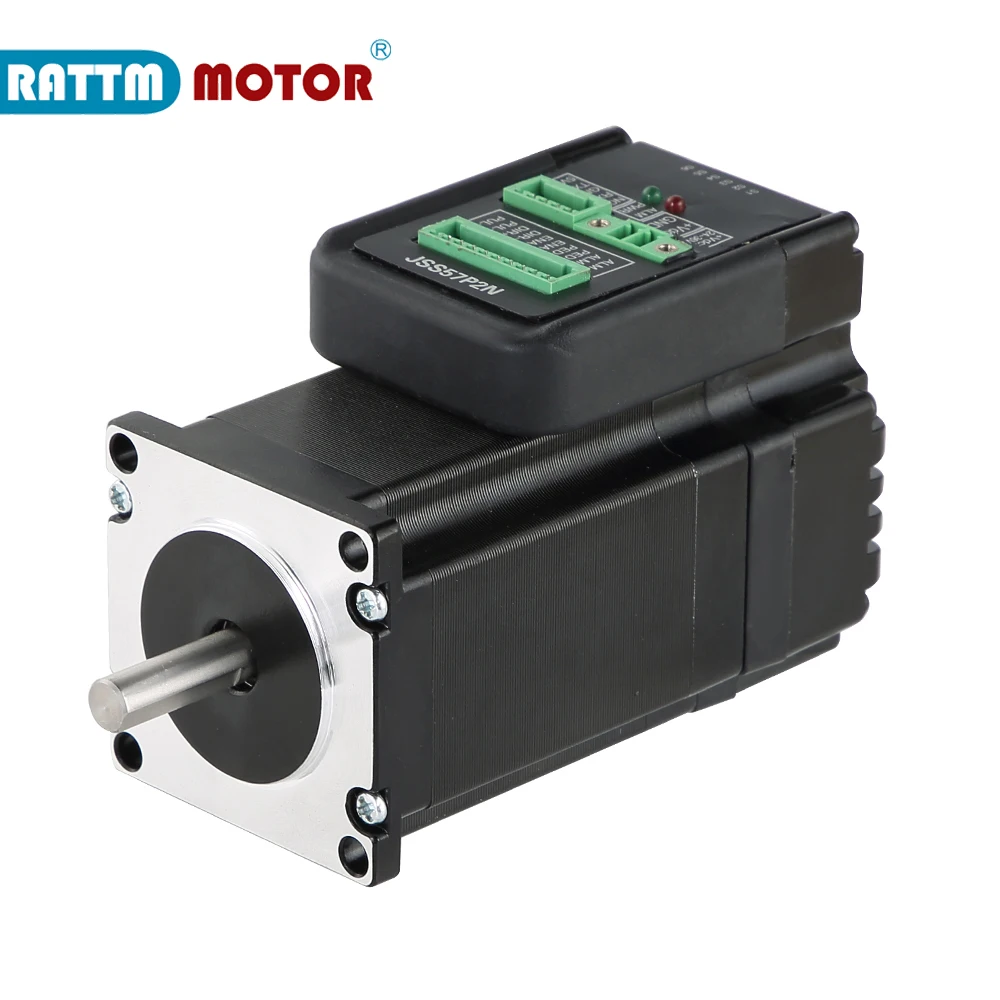 Servomoteur Nema23 en boucle fermée, hybride numérique intégré avec encodeur avec pilote 200KHZ DC24V-48V, Kit de contrôleur CNC, 2N.m