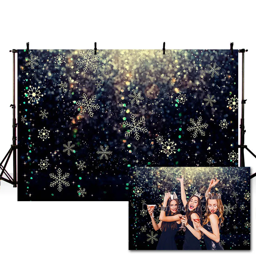 

Mehofond Winter Shiny Bokeh Snowflake Glitter Polka Dots Photography Background Children Portrait Birthday Backdrop Photo Studio