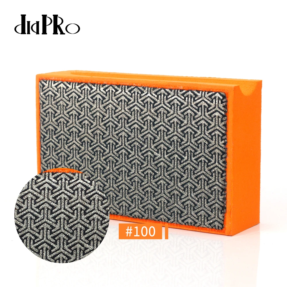 Diamond Hand Polishing Pads Electroplated Diamond Pads Glass Concrete Marble Granite Wet Dry Sandpaper Tool for Sanding Polish