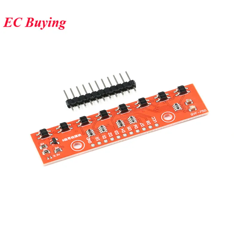 8 Channel IR Tracking Sensor Module 8 CH Infrared Line Track Trace Detect Detection Board DIY Detector for Arduino Smart Car