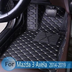 Car Floor Mats For Mazda 3 Axela 2019 2018 2017 2016 2015 2014 Car Floor Mats Decoration Leather Automobiles Protector Floor Car