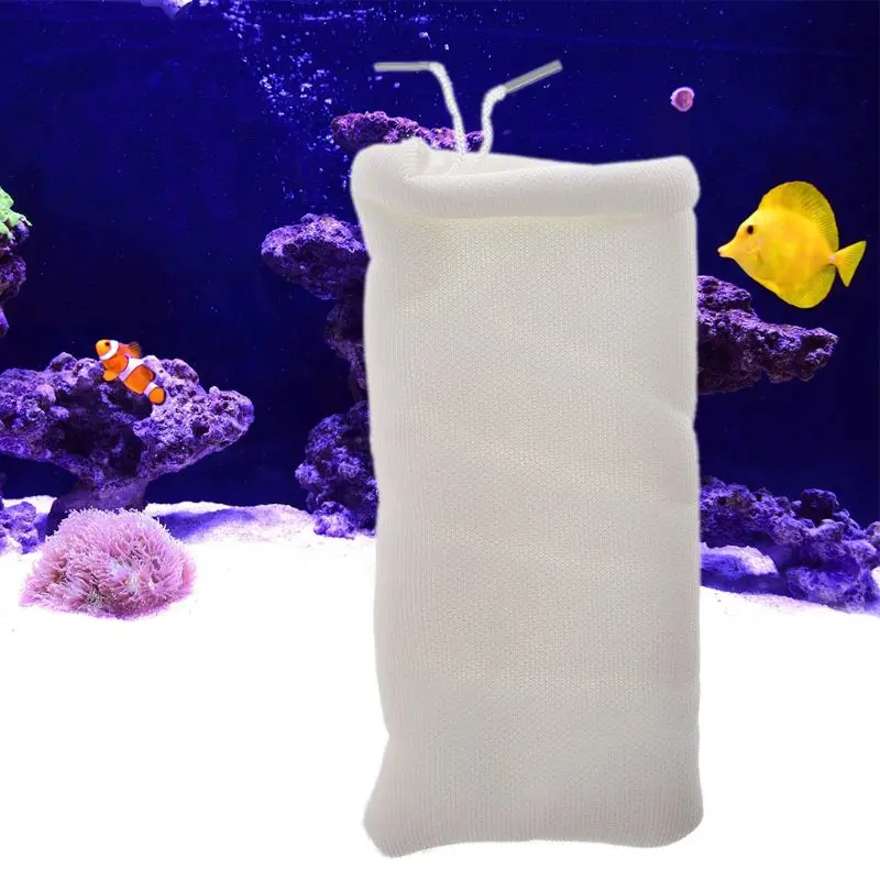 White Aquarium Replacement Filter Bag For Battery Powered Gravel Cleaner Fish Tank Cleaning Filter Accessories