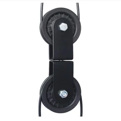 Double Pulley for DIY Home Gym LAT Cable Machine Stainless Steel Bearing Pulley Block Heavy Duty Fitness Mute Double Wheel