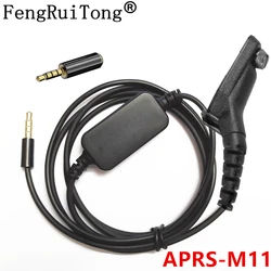 APRS-M11 Cable Audio Interface Cable for Motorola P8668 APX2000 P8268 DP4601  (APRSpro, APRSDroid, Compatible - Android, iOS