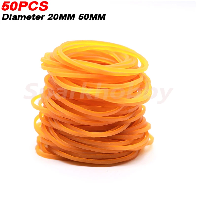 50PCS Internal Diameter 20MM 50MM Rubber Band Elastic Rring For Fixing Airplane Wing Battery Toy Accessories Model Parts