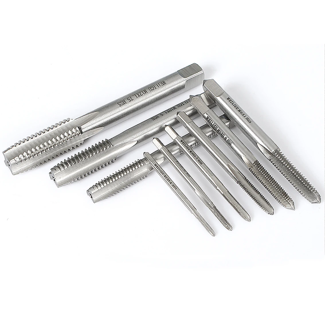 

1Pcs Machine Taps Drill Bits HSS Straight Fluted Screw Thread Plug Taps Tools Parts M2 M2.5 M3 M4 M5 M6 M8 M10 M12