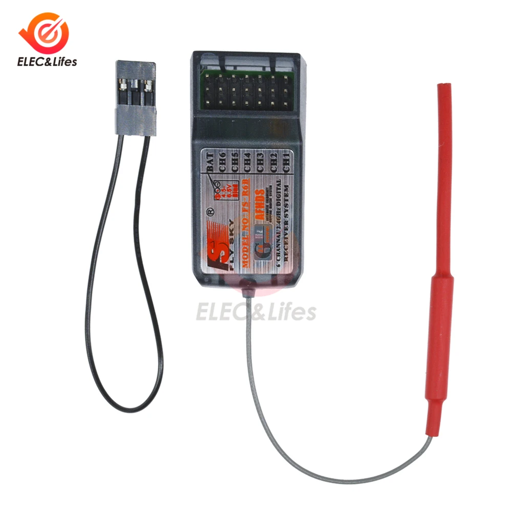 FLYSKY FS-R6B 2.4G 6CH AFHDS استقبال ل FLYSKY FS-i6 FS-i10 FS-T6 FS-CT6B TH9X RC طائرة FPV سباق Drone الارسال #2