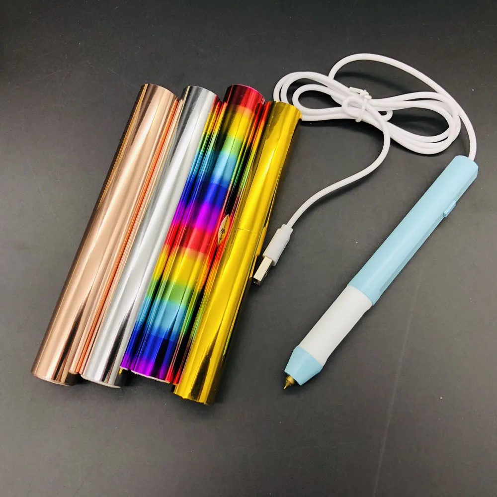 Heated Hot Foil Quill Pen Foil Quill Invitation Tool Kit Apply Foil  To Cards Scrapbooking DIY Handmade Craft Foil Roll
