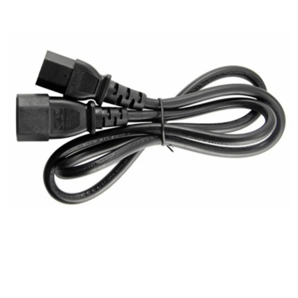 Black 1.0M 2.0M 3.0M PVC Copper IEC320 C13 C14 C15 C19 C20 extension power cord 10A / 16A charging cable