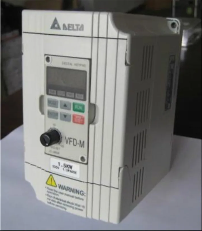 Imagem -06 - Inversor Delta Vfd015m21a 04kw 0. 75kw 15kw Frequência de Saída 0.1400hz Frequência de Carga até 15khz Novo