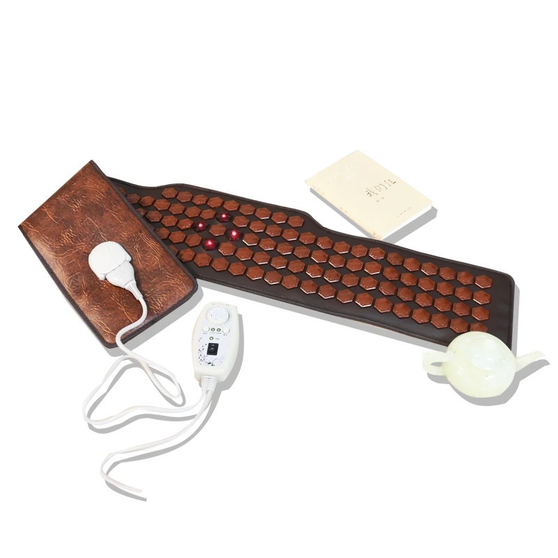 

Jade tomalin maifanshi lumbar electric heating quhan warm photon waist plate far infrared belt body massager therapy inst