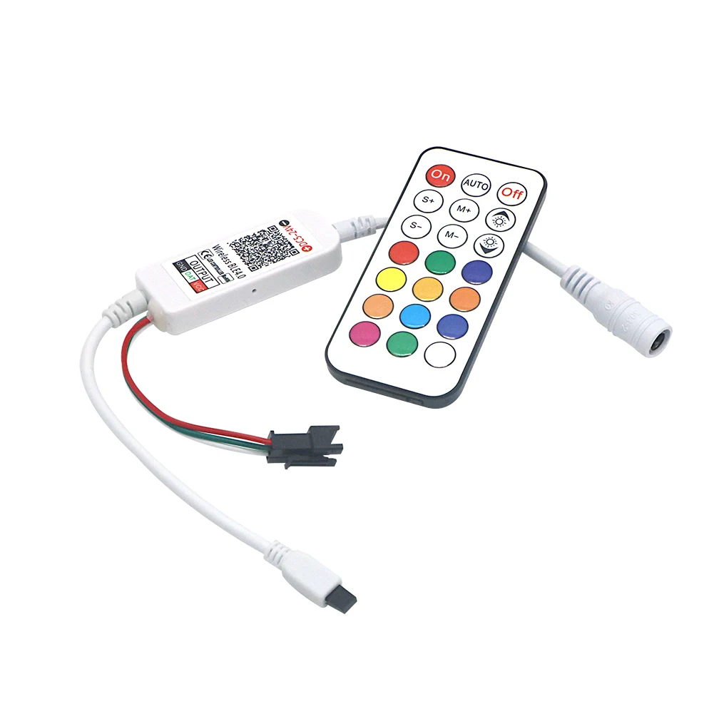 LED Strip RGB 2811 Controller Mini 21key Bluetooth-compatible Controller 5V -24V for 2812 2811 1903 Addressable Pixels LED Strip