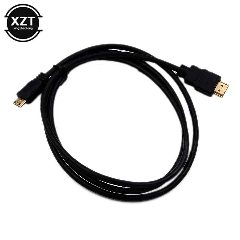 1.5m Male-Male Cable Gold Plated HDMI-compatible TO MINI HDMI-compatible C Type Plug 1.4 Version 1080p 3D for TABLETS DVD