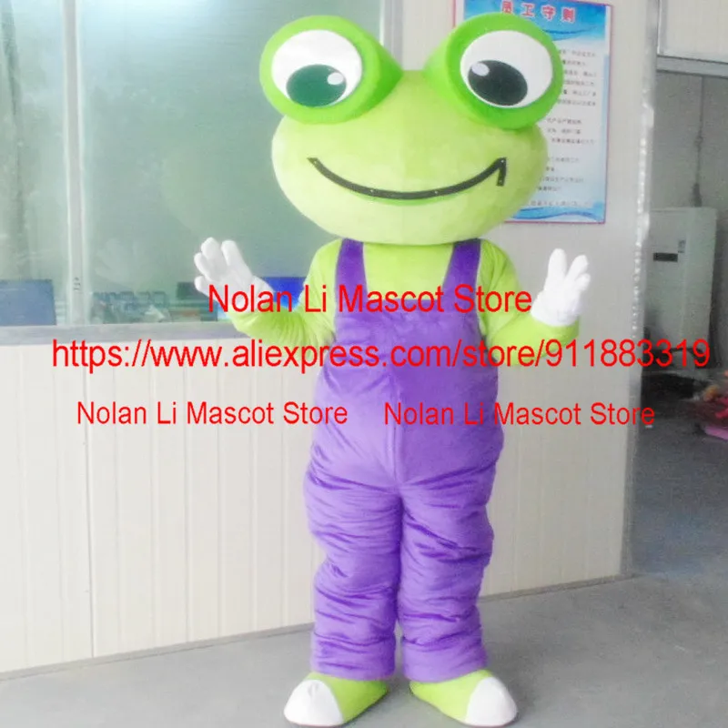 High Quality Adult Frog Mascot Costume CartoonAanime Cosplay Movie Props Advertising Christmas Carnival Gift 980