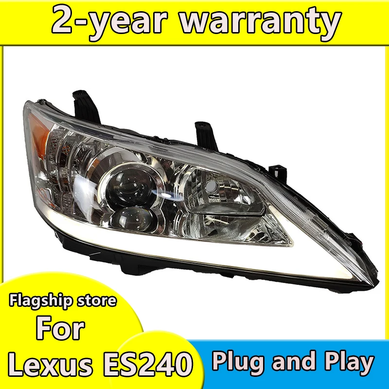 

Car Styling Head Lamp for Lexus 2006-2012 ES240 LED Headlights dynamic drl + turn signal LED Headlight Auto Accessories