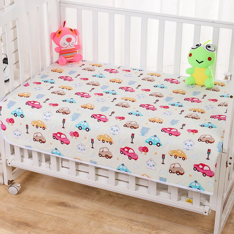 50x70cm Baby Changing Pads Covers Reusable Foldable Baby Diapers Mattress For Newborn Infant Floor Play Mat Cotton Changing Mats