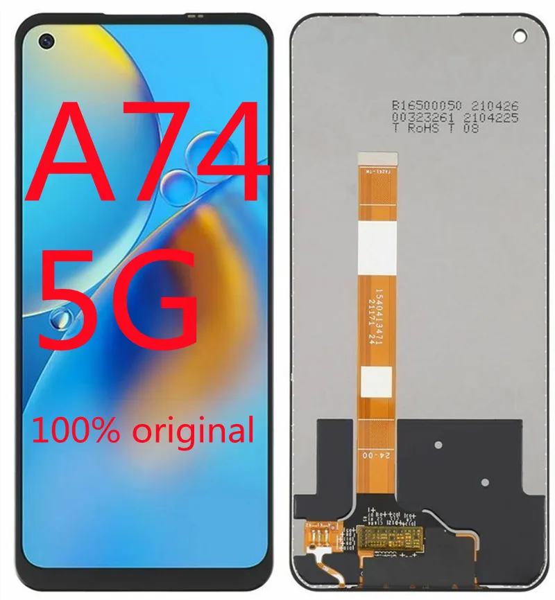 

6.5" original LCD for oppo a74 5g LCD screen + digitizer touch screen for oppo a74 5g cph2197 cph2263 LCD screen + free shipping