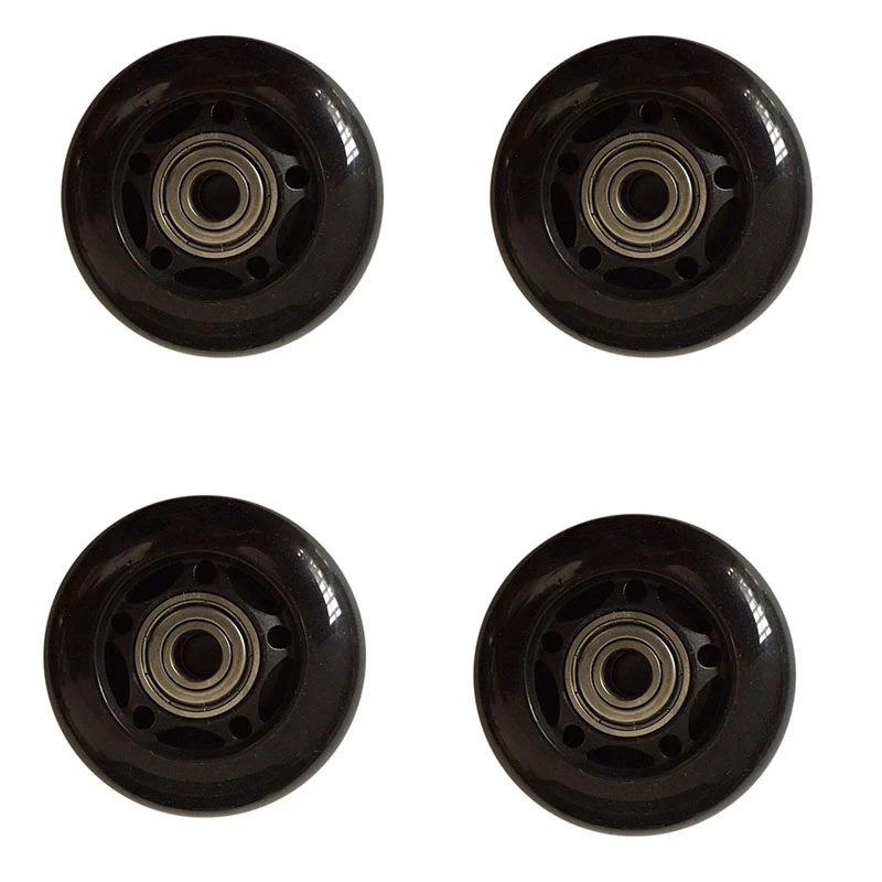 New 4Pcs Roller Skates Rubber Wheels Anti-Skid Mute Wear-Resistant Roller Skates Roller Skate Accessories