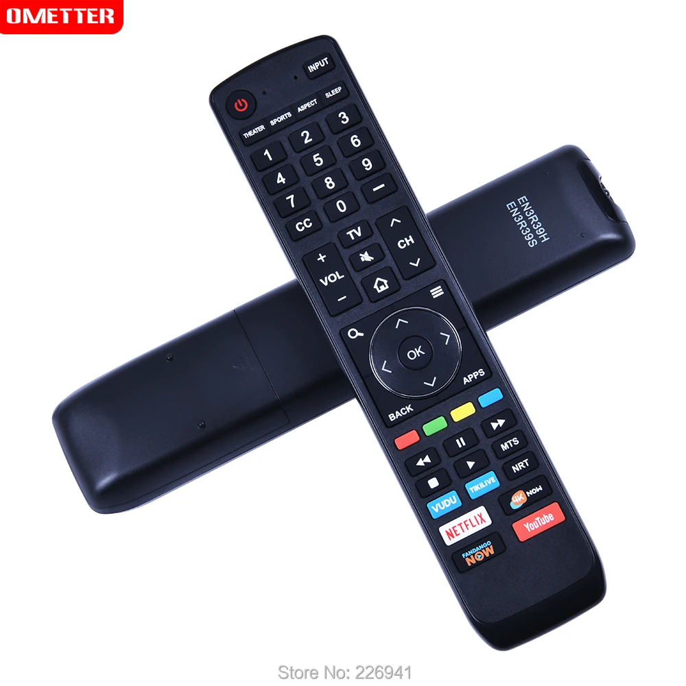 EN3R39H TV Remote Control Use for  Hisense Led Lcd Television 55H6E 55EU6070 55H6080E 55R6000 55R6000E 55R7E 55R6E 55R6040E 55R6