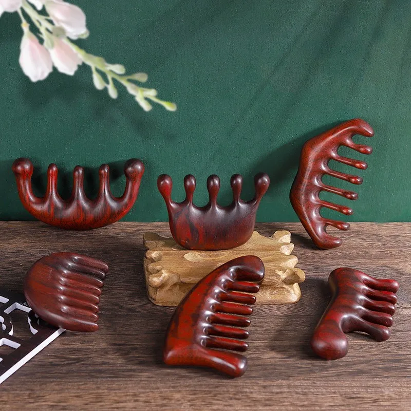 

Mahogany massage comb girl meridian sandalwood comb massage comb wood sandalwood solid wood hair comb massager