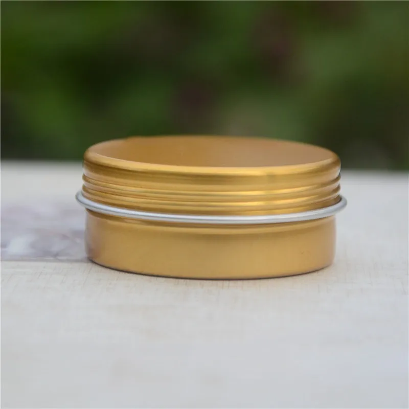 30pcs 20-25g Aluminum Tins Cans Round Storage Jars Containers Screw Lids Tins Travel Cosmetic Refillable Containers Pot