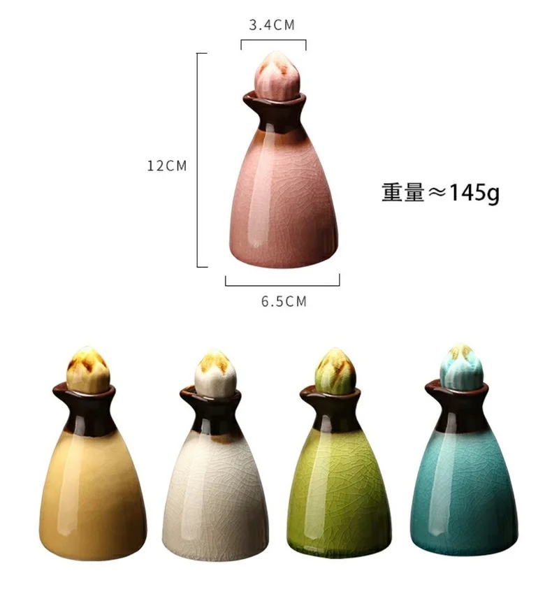 Essential Oil Bottle Beauty Salon 80ml Scented Bottle Decorate Ceramic Aromatherapy Cosmetic Jar Multicolor Home Decor Bottle