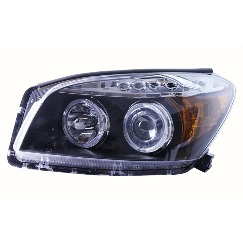 2Pcs Car Modified LED Headlight for Toyota RAV-4 Rav4 Angel Eyes Eperture Lens Headlamp 2009 2010 2011 2012 2013 2014 2015