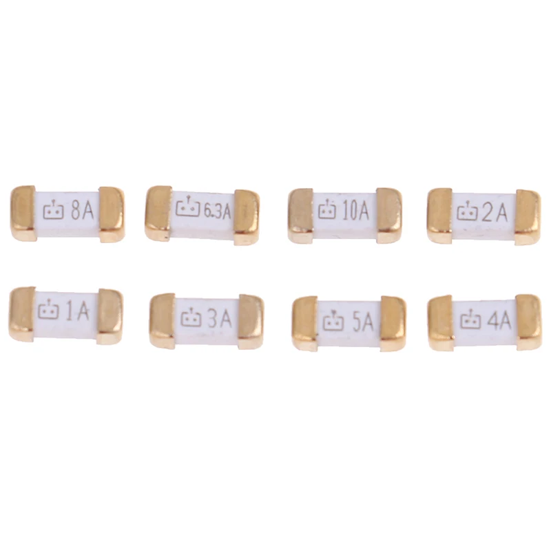 10pcs Foot 1808 125V SMD Fast Blow Fuse 0.5A 0.75A 1A 2A 3A 4A 5A 6.3A 8A 10A 0451 Ultra-rapid Fuses Drop Shipping