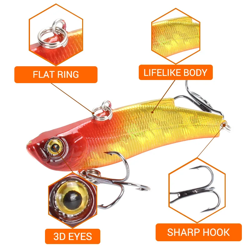 Señuelo VIB 70mm 18g – Para lubina en mar winter curloria - imagen 4