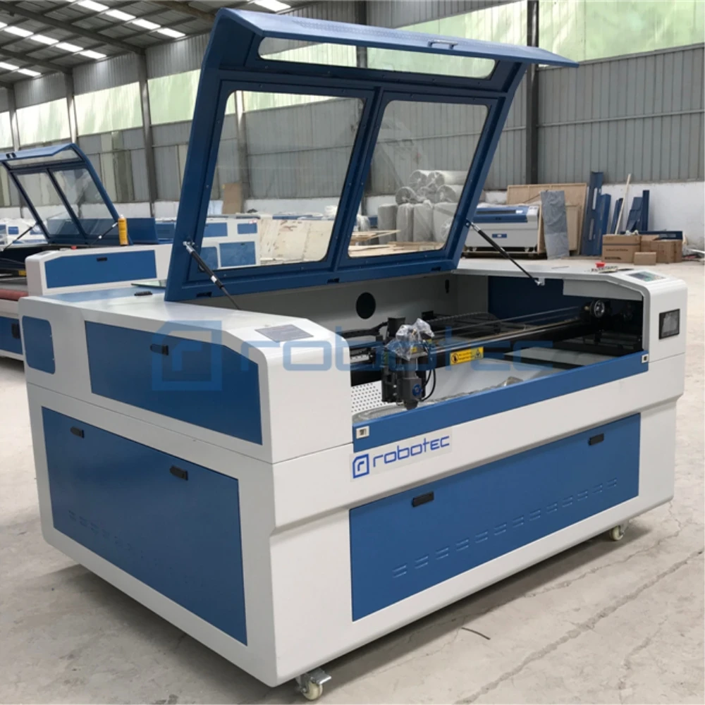 Machine de gravure et de découpe Laser Co2 150W, petite entreprise, avec Table électrique haut et bas et tête Laser à points rouges