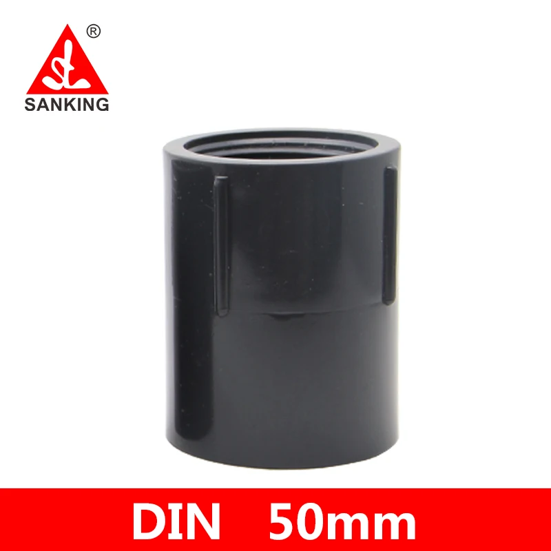 Sanking 50mm PVC Female Adaptor Connector UPVC  Garden Water Thread Connector  Pipe Coupling Water Supply