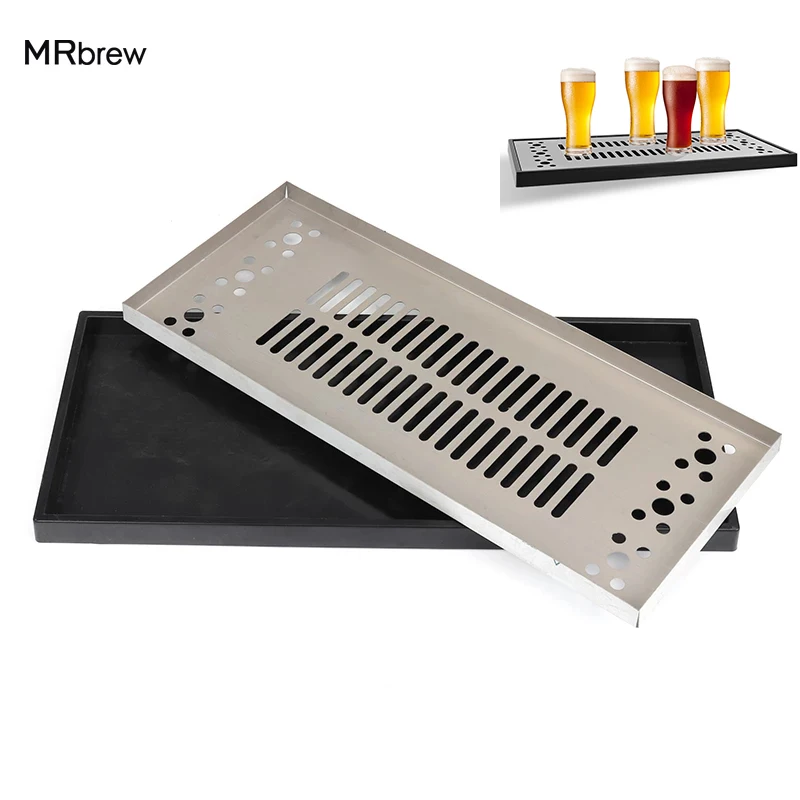 Stainless Steel Counter Drip Tray Suface Mount Beer Drip Tray For Kegerator Restaurants Kitchens Bars