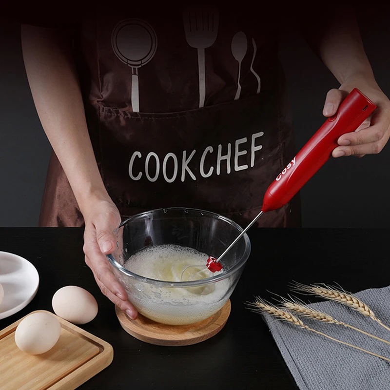 Przenośne elektryczne spieniacze mleka bezprzewodowe akumulatorowe urządzenie do robienia piany małe ręczne spieniacz gospodarstwa domowego kuchnia wysokiej prędkości mikser trzepaczka