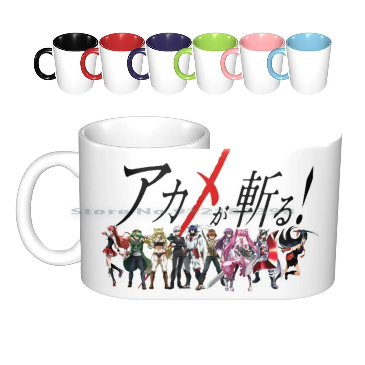 Night Raid Ceramic Mugs Coffee Cups Milk Tea Mug Akame Ga Kill Akame Ga Kill Akame Mine Leone Rubster21 Waifu Anime Manga Manga