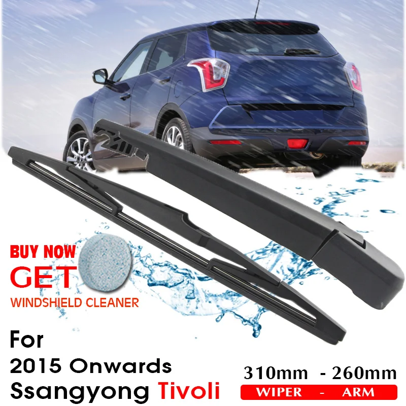 

Car Wiper Blade Rear Back Window Windscreen Windshield Wipers Auto Accessories For Ssangyong Tivoli Hatchback 310mm 2015 Onwards