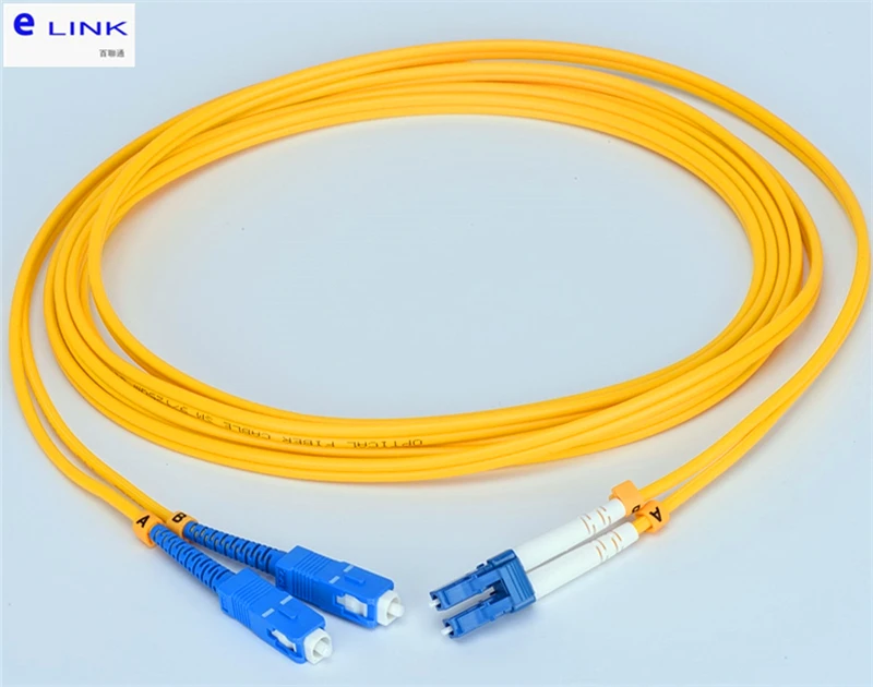 LC SC Fiber Optic Patch Cord, Duplex Cable, SM, 1m, 2m, 3M, 5m, 7m, 10m, 2.0mm, 3.0mm, DX, Free Shipping, 10Pcs