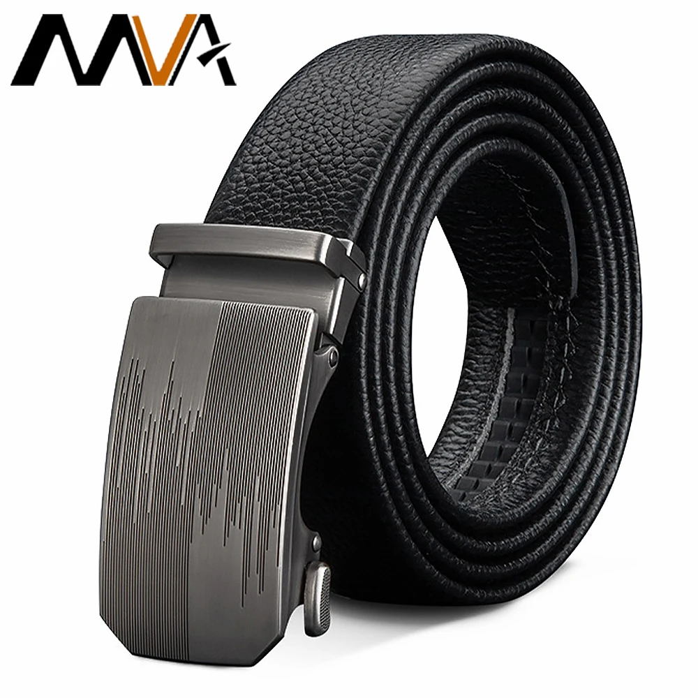 

MVA Waist Belt Men Brand Genuine Leather Belt Man Men's Belt Cow Man Designer Belts Fashion Automatic Buckle Belts For Men HZD