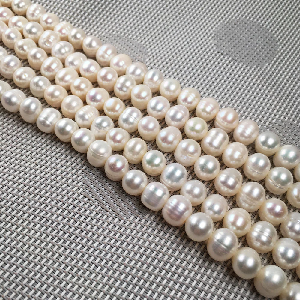 Natural Freshwater Pearl Beading Rice shape Isolation Punch Loose Beads For jewelry making DIY Necklace Bracelet Accessories