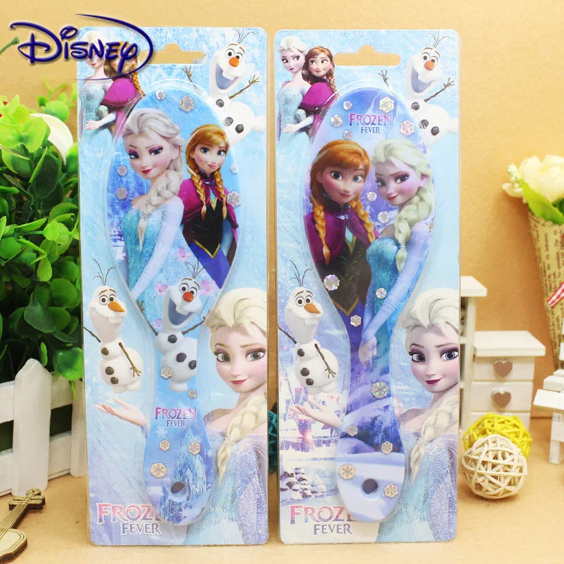 Princess Minnie Frozen Comb Cartoon Cute Beauty fashion toys Curly Hair Brush Combs Anti-static Brush Comb Disney