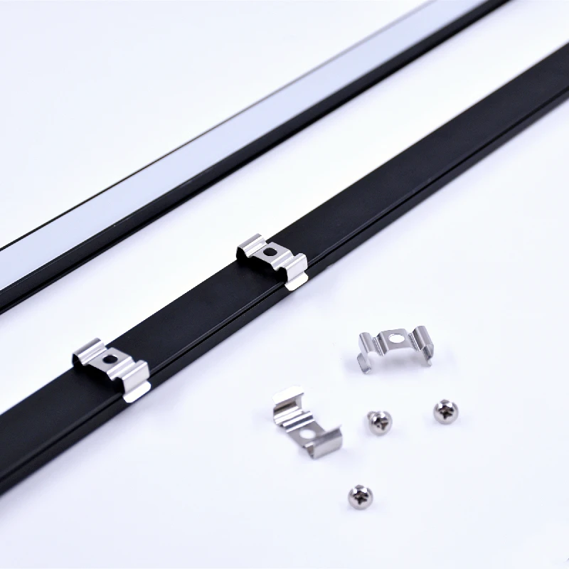 0.5m/pcs AC220V U-Shape LED Bar Strip Light Aluminum Profiles Milky/Black/Clear Cover Channel Under Cabinet Tube Linear Lighting