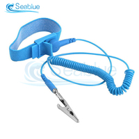 5Pcs Adjustable Anti Static Bracelet PVC Wrist Electrostatic ESD Discharge Cable Reusable Wrist Band Strap Hand Grounding Wire